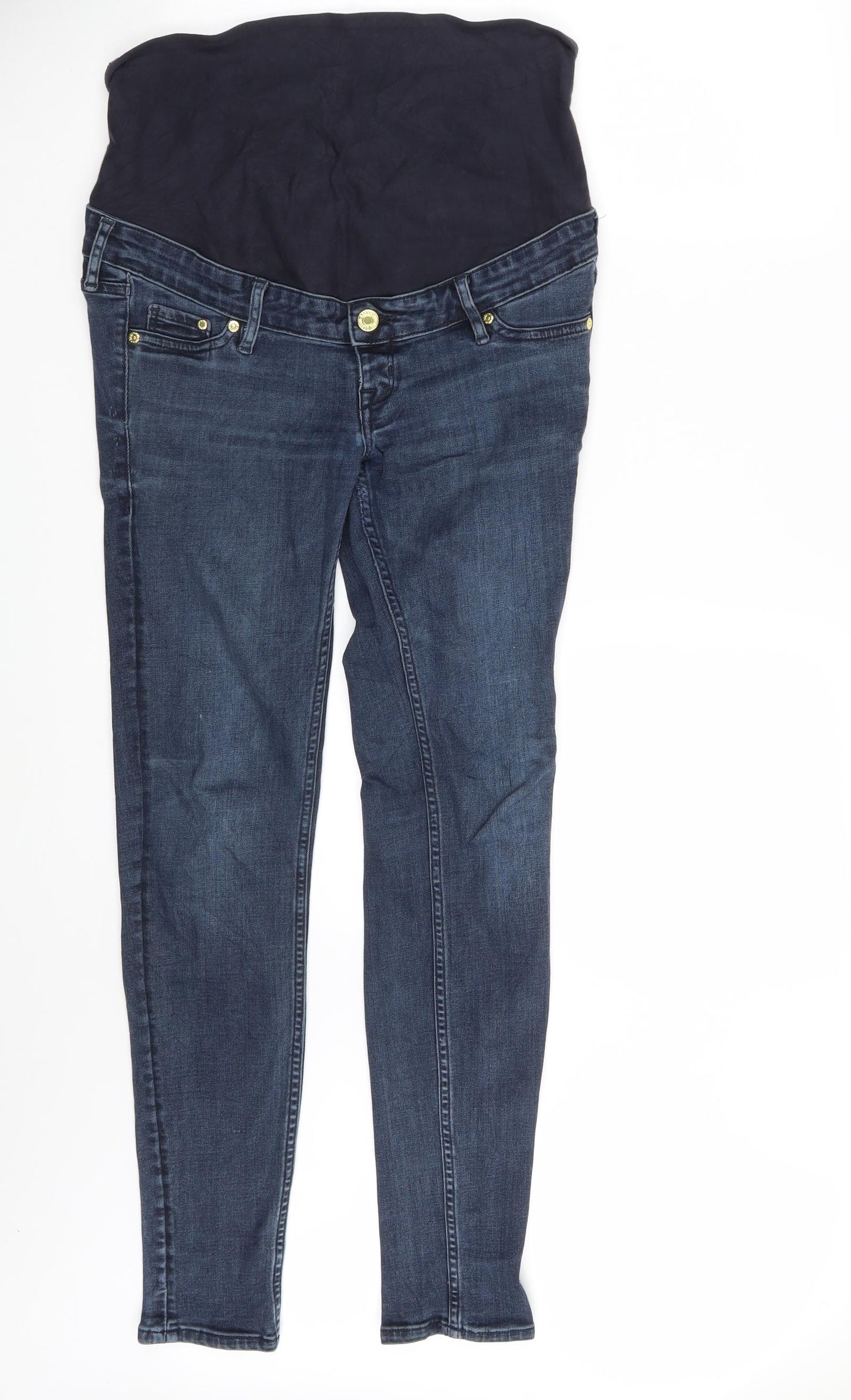 H&M Womens Blue  Denim Mom Jeans Size 8 L30 in
