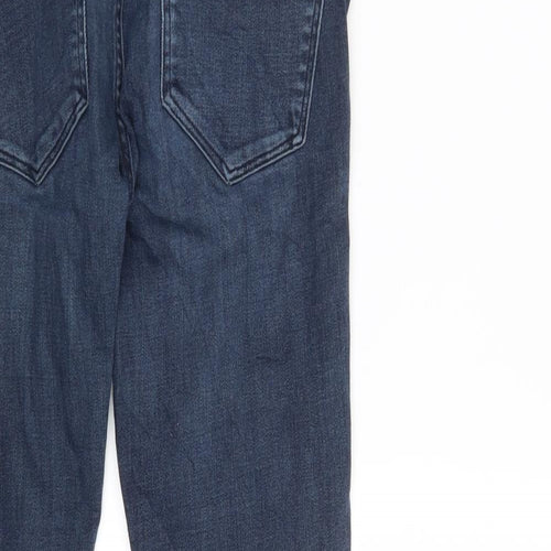 H&M Womens Blue  Denim Mom Jeans Size 8 L30 in