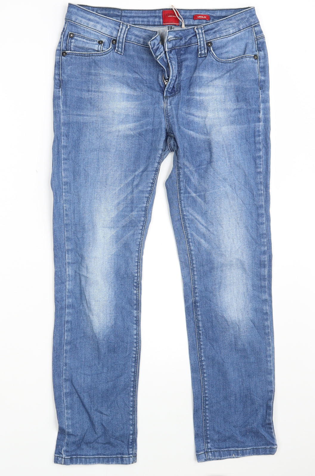 VERO MODA Mens Blue  Denim Straight Jeans Size 32 in L29 in