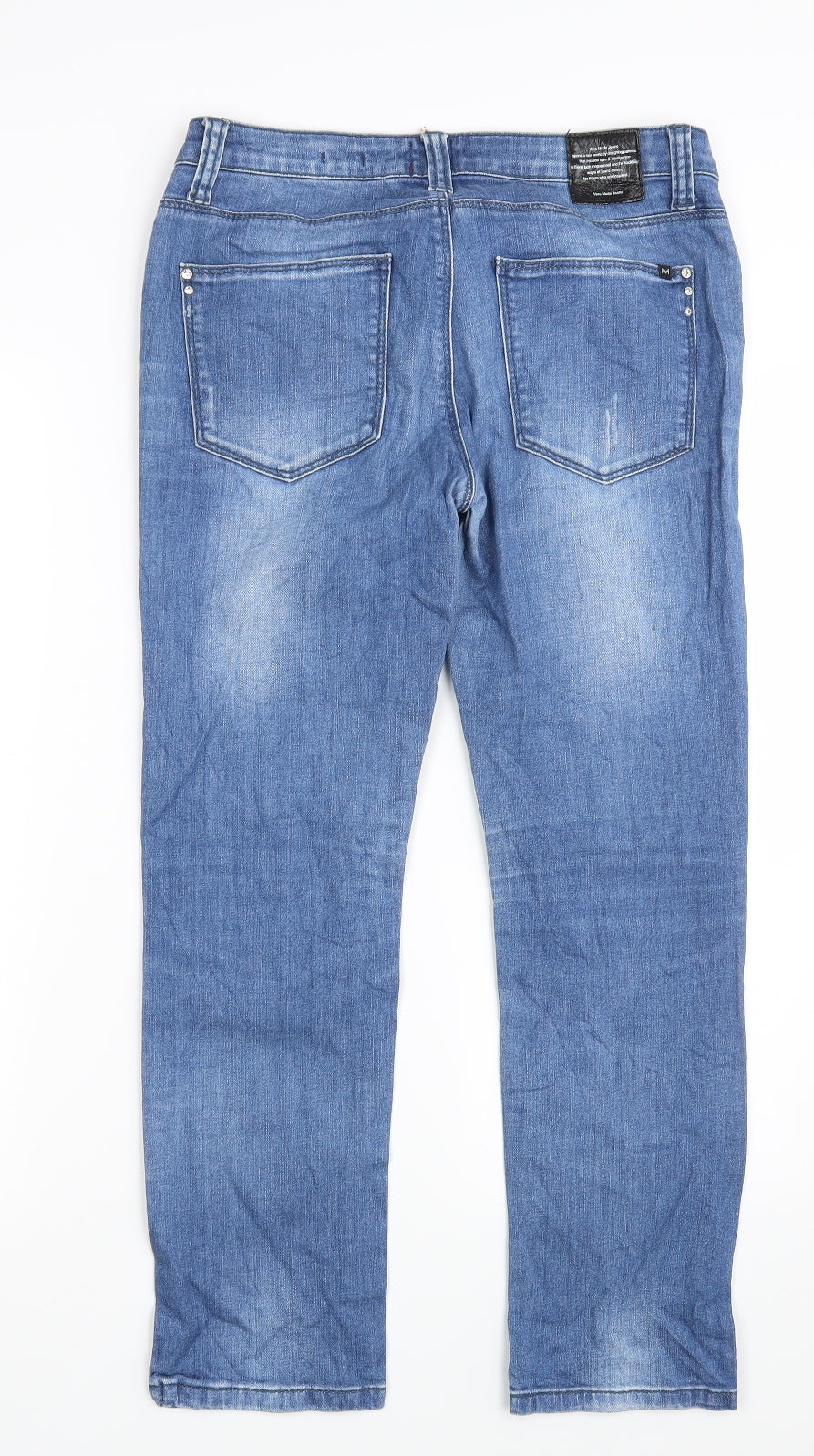VERO MODA Mens Blue  Denim Straight Jeans Size 32 in L29 in
