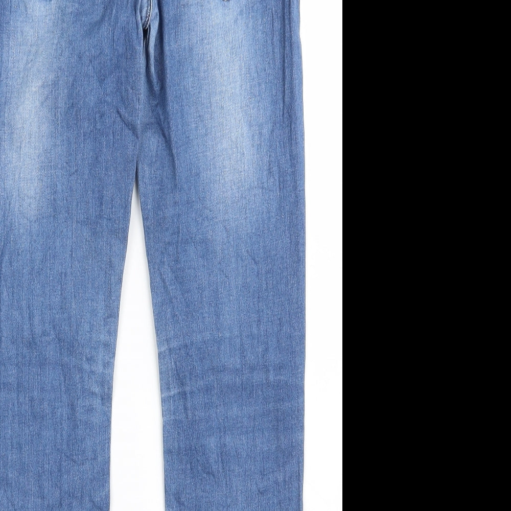 VERO MODA Mens Blue  Denim Straight Jeans Size 32 in L29 in