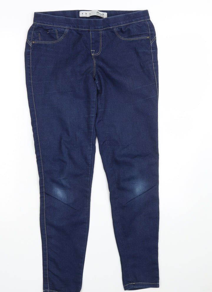 Denim Co. Womens Blue Denim Jegging Jeans Size 8 L29 in