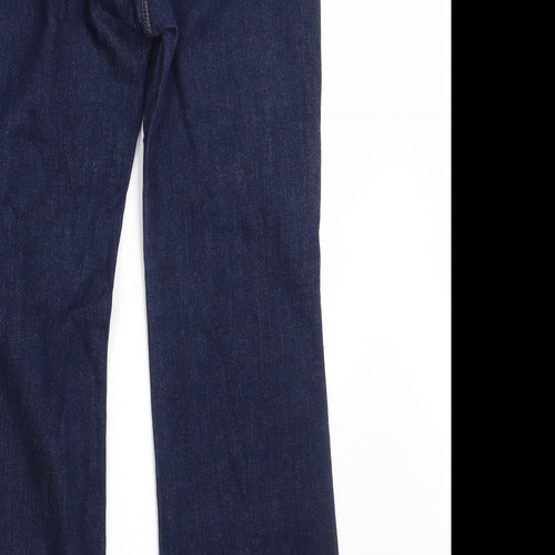 Per Una Womens Blue  Denim Bootcut Jeans Size 10 L28 in