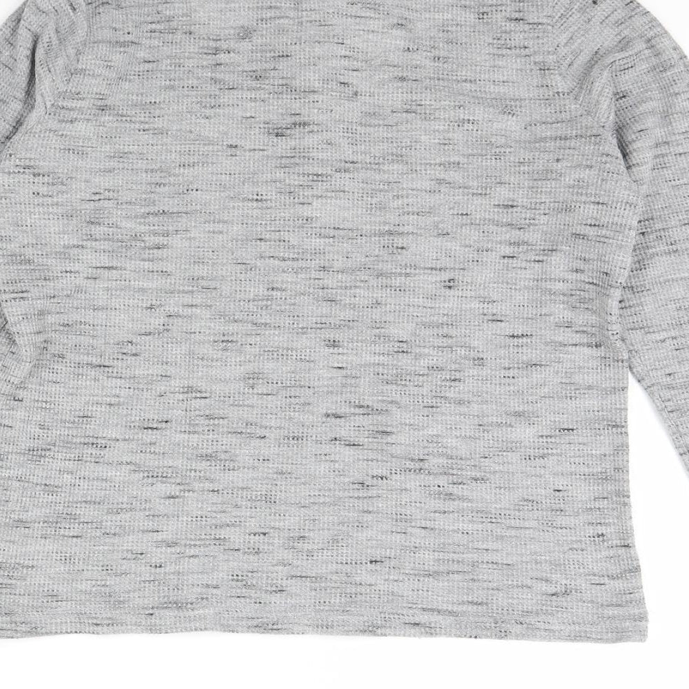 F&F Boys Grey Solid   Pyjama Top Size 10 Years