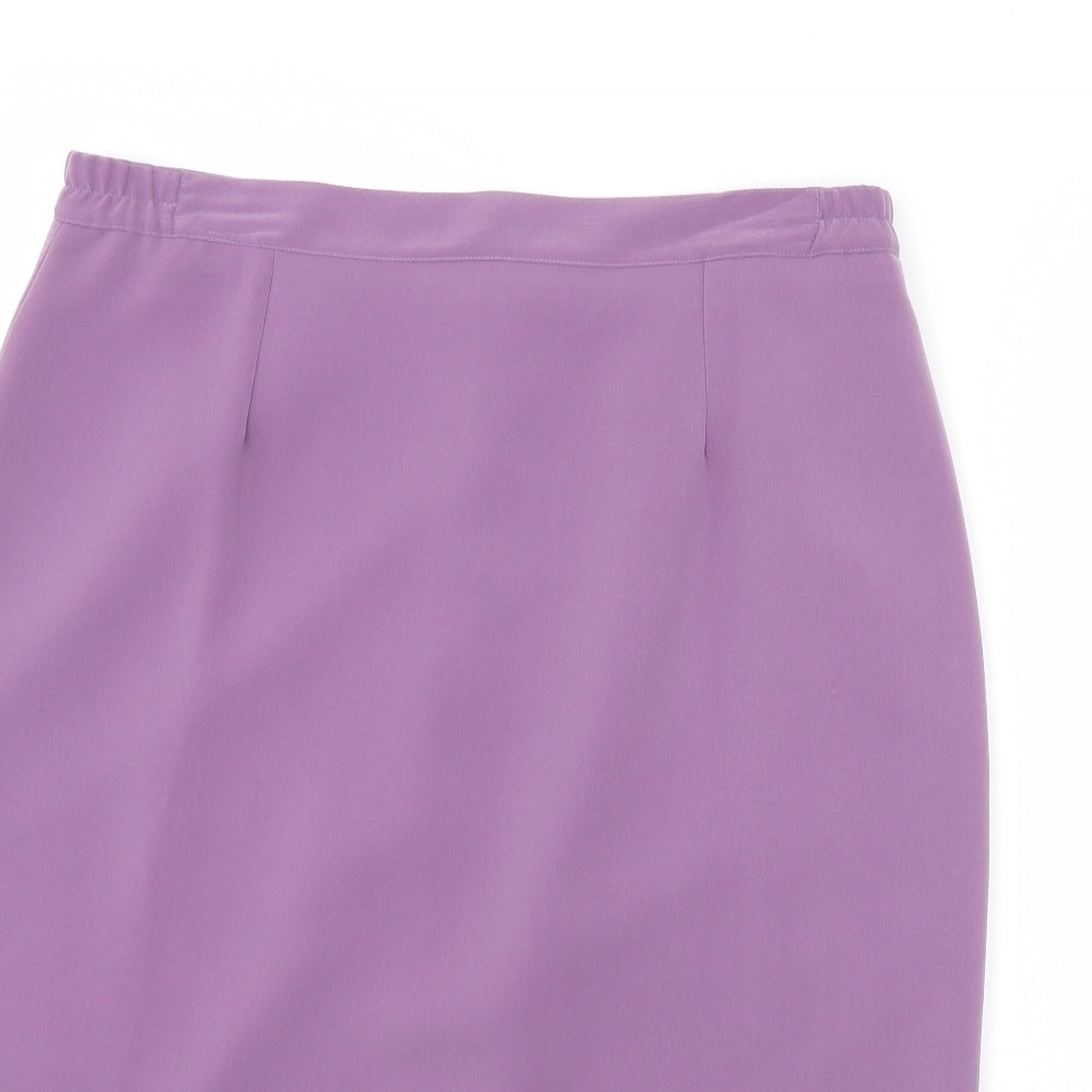 Preworn Womens Purple   Straight & Pencil Skirt Size 18