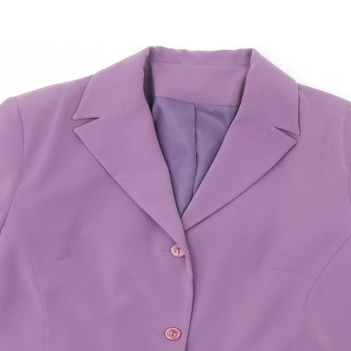 Preworn Womens Purple   Jacket Blazer Size 20