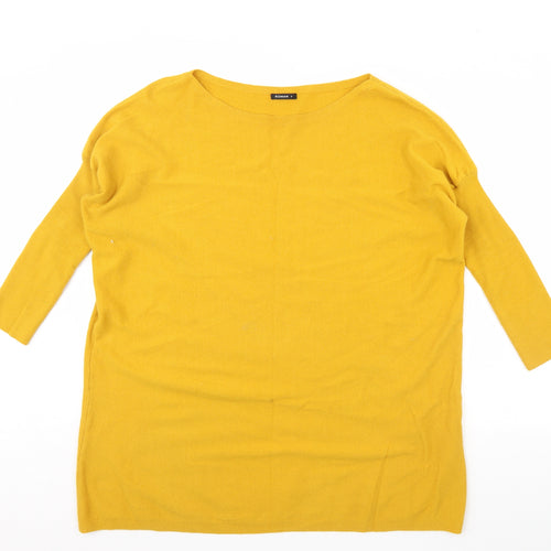 Roman Womens Yellow   Pullover Jumper Size M