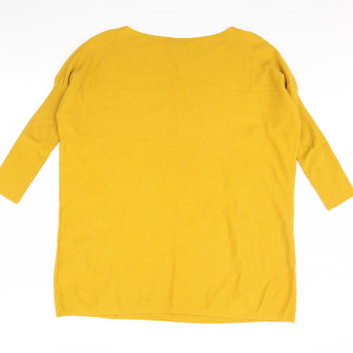 Roman Womens Yellow   Pullover Jumper Size M