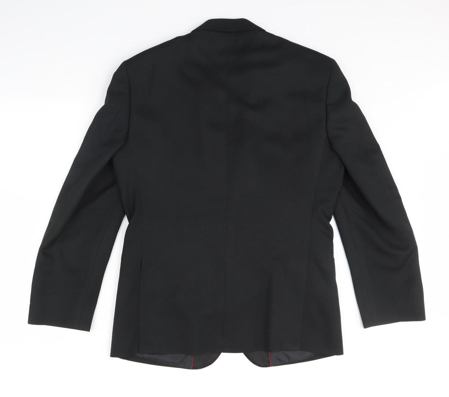 Preworn Mens Black   Jacket Blazer Size 46  - Shoulder Pads