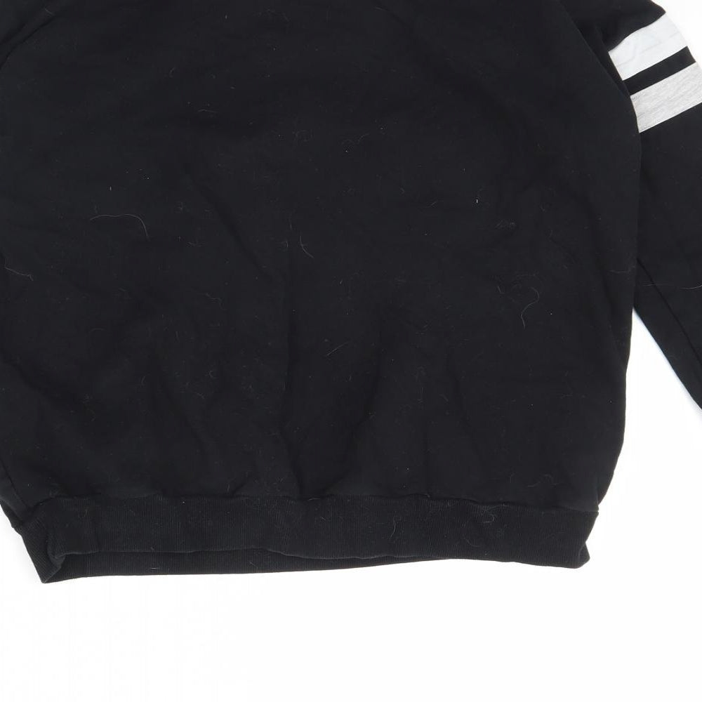 M&S Girls Black   Pullover Jumper Size 13 Years