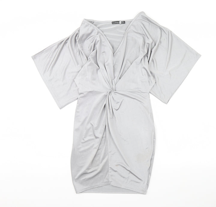Boohoo Womens Silver   Mini  Size 8