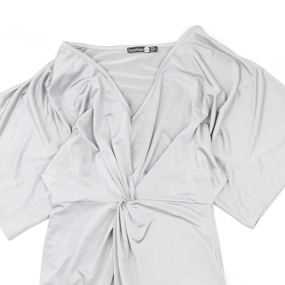 Boohoo Womens Silver   Mini  Size 8