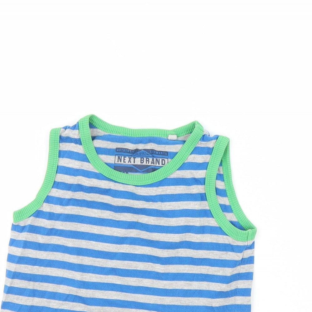 NEXT Boys Blue Striped  Basic Tank Size 3 Years