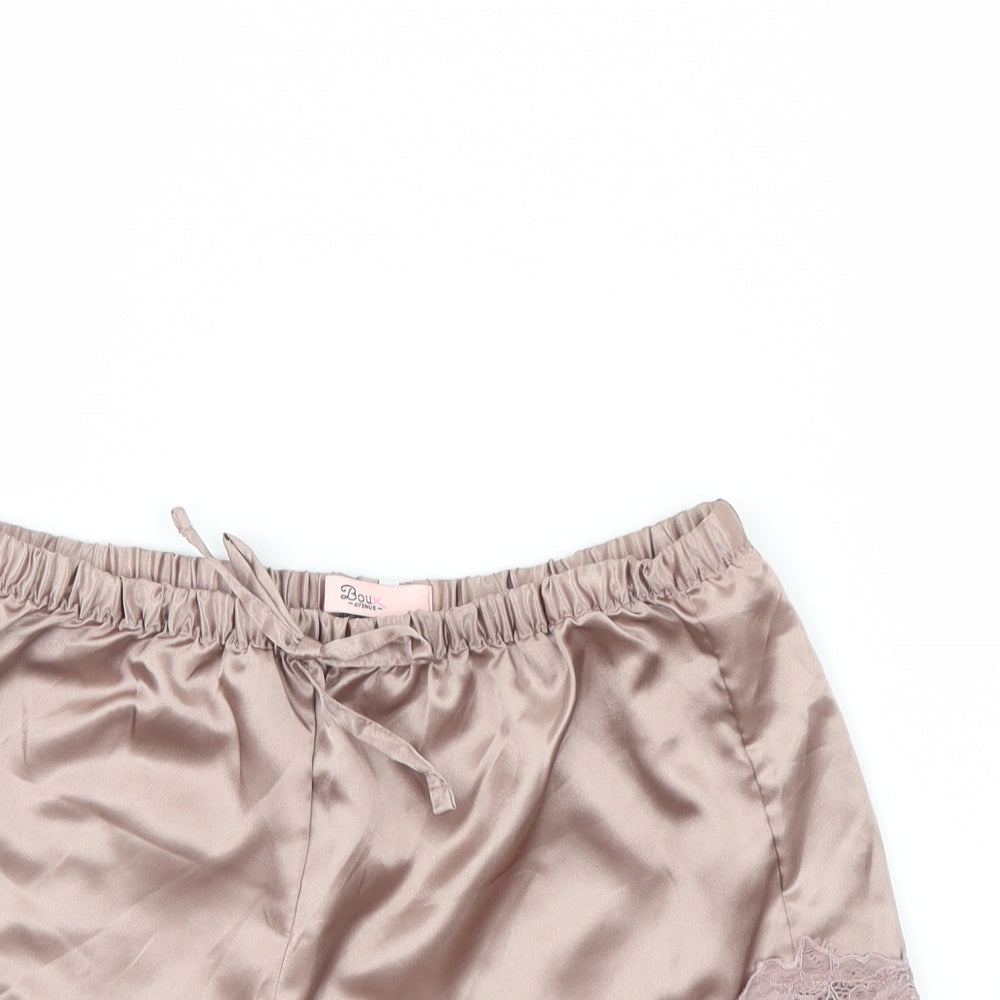 Boux Avenue Womens Brown Solid  Cami Pyjama Pants Size 6