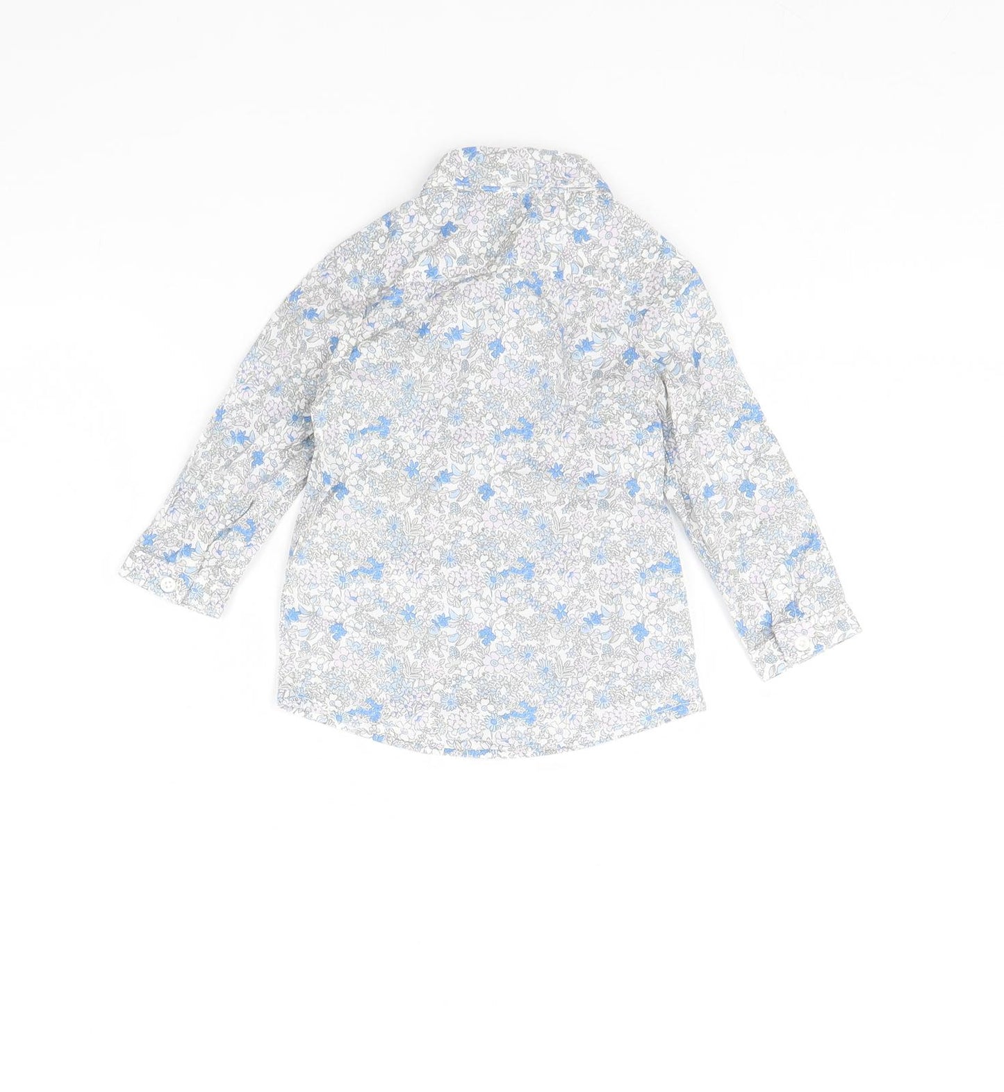 M&S Baby White Floral  Basic Button-Up Size 6-9 Months