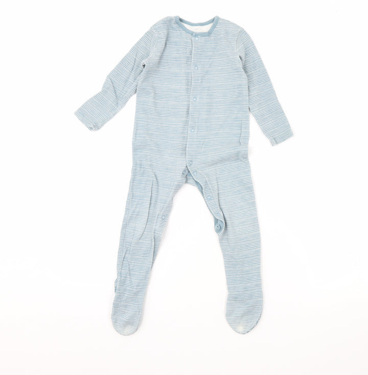 George Baby Blue Striped Babygrow One-Piece Size 18 Months