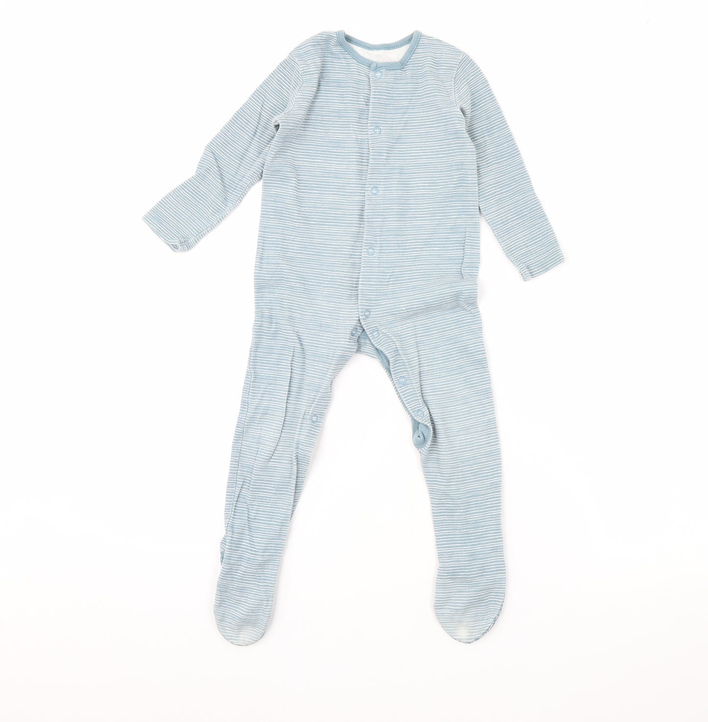 George Baby Blue Striped  Babygrow One-Piece Size 18 Months