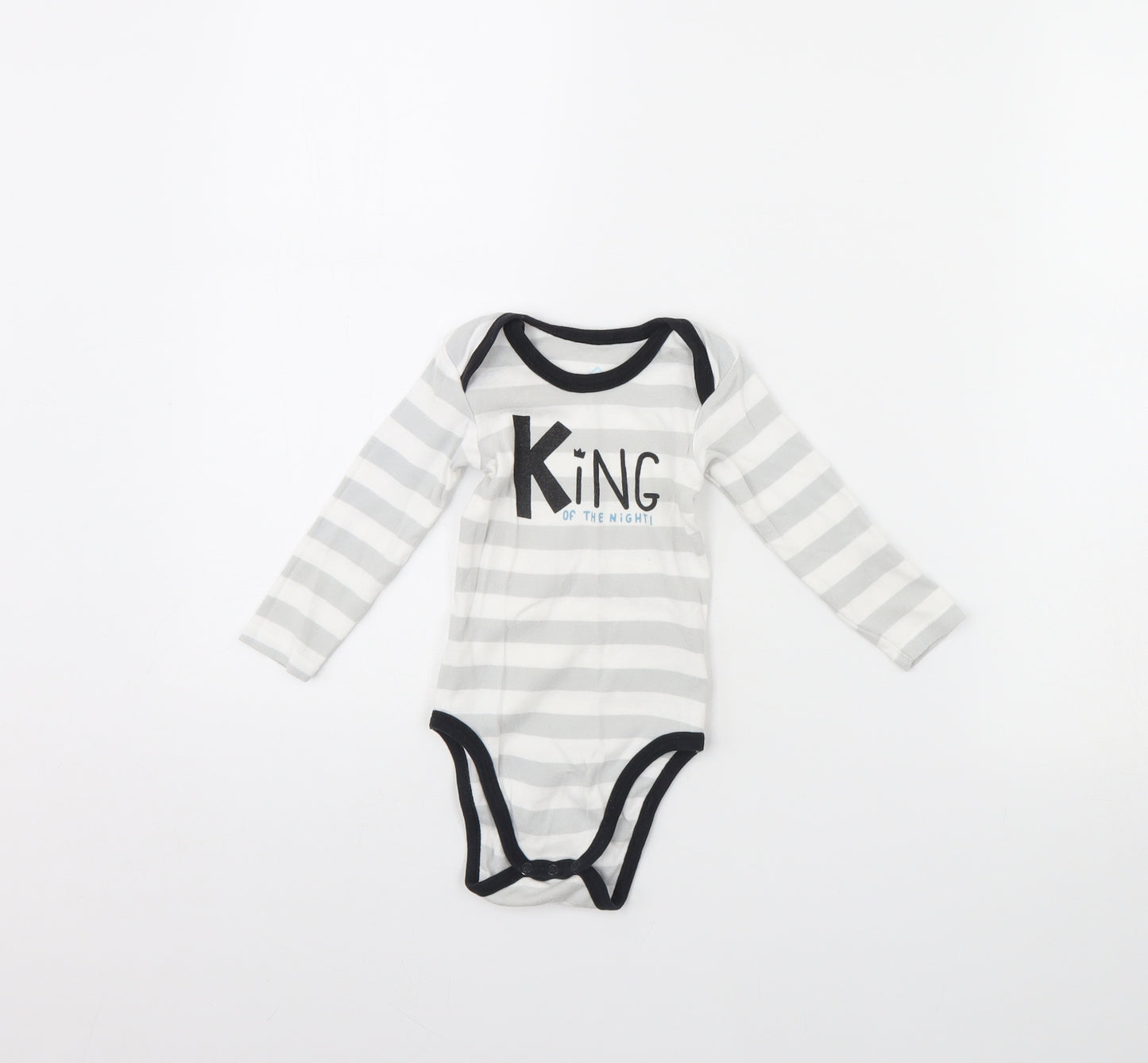 TEX Baby White Striped  Babygrow One-Piece Size 18 Months  - King