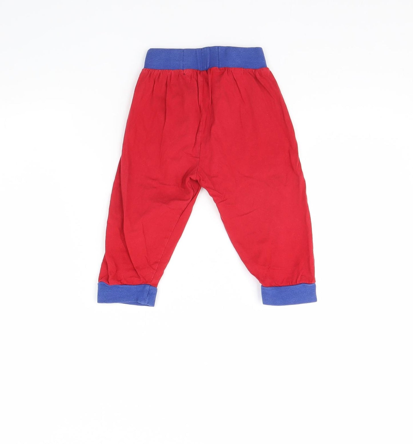 Preworn Boys Red Solid   Pyjama Pants Size 2 Years  - In the Night Garden