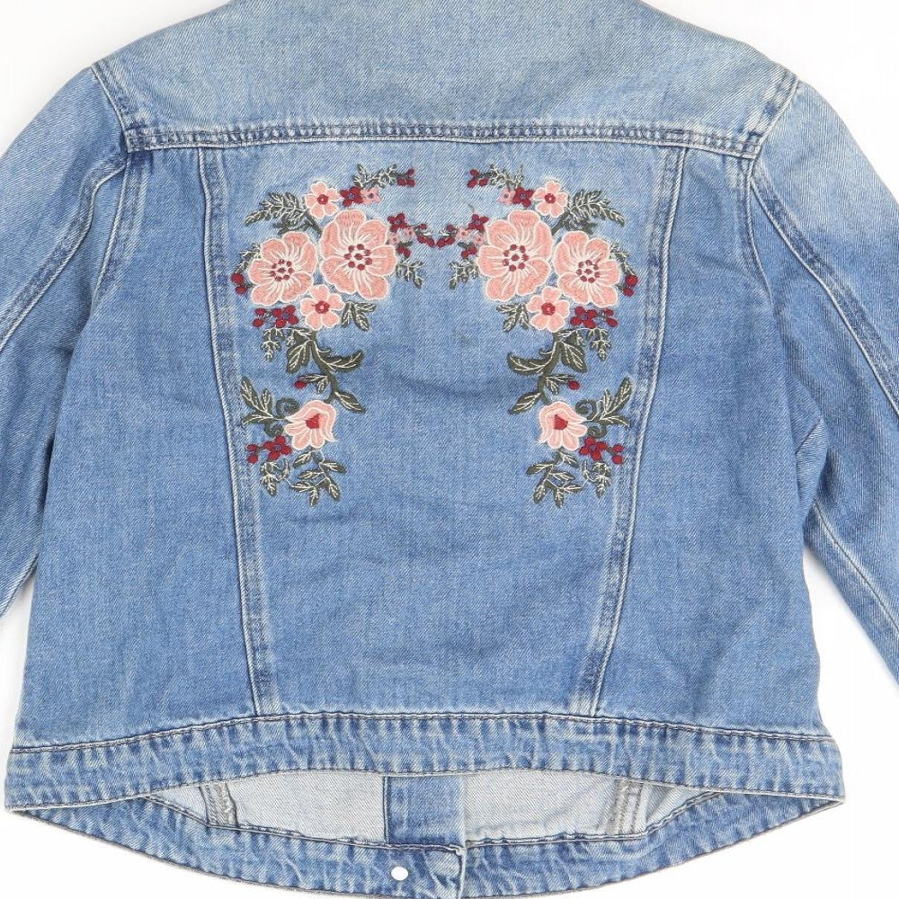 TU Womens Blue  Denim Jacket  Size 10