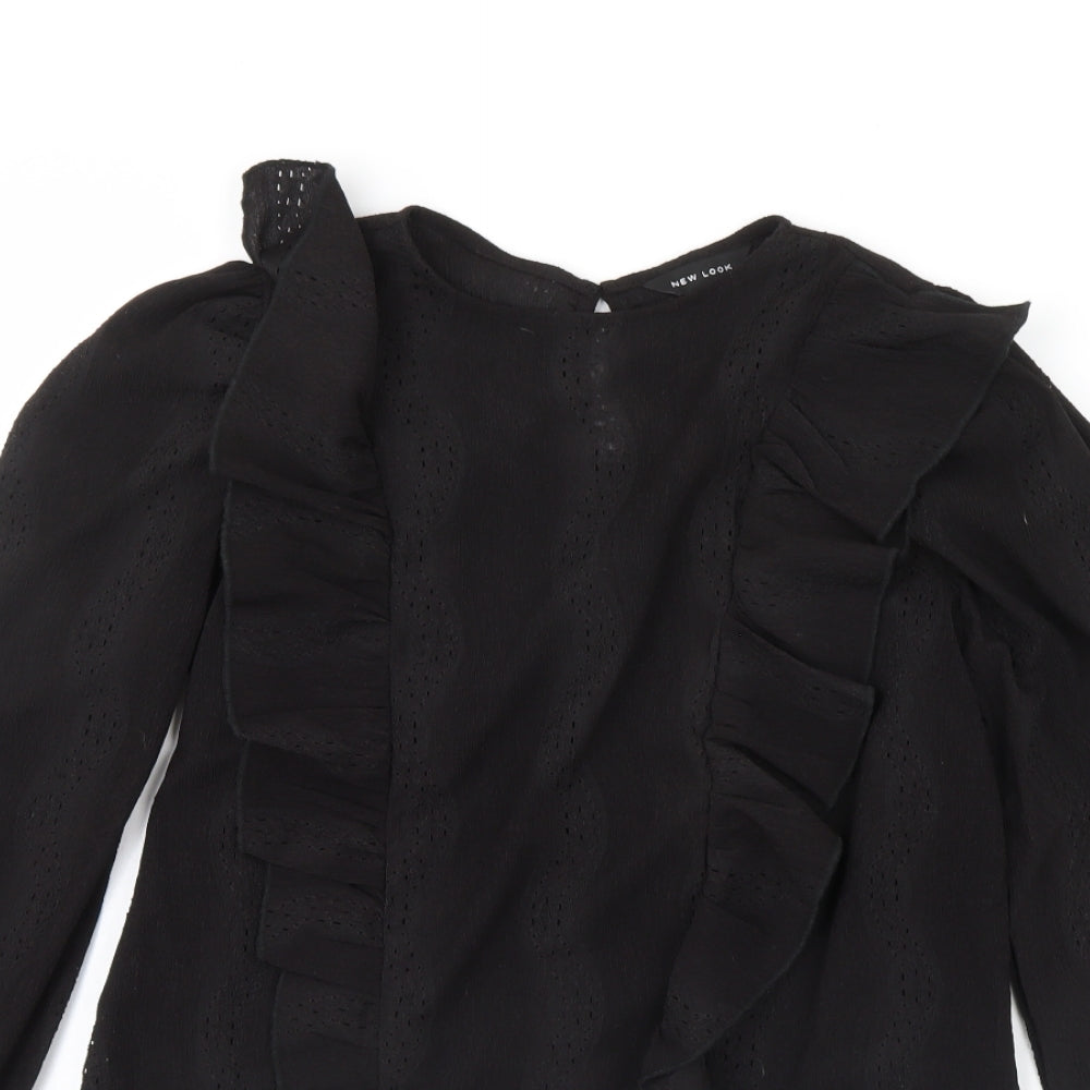 New Look Womens Black   Basic Blouse Size 12