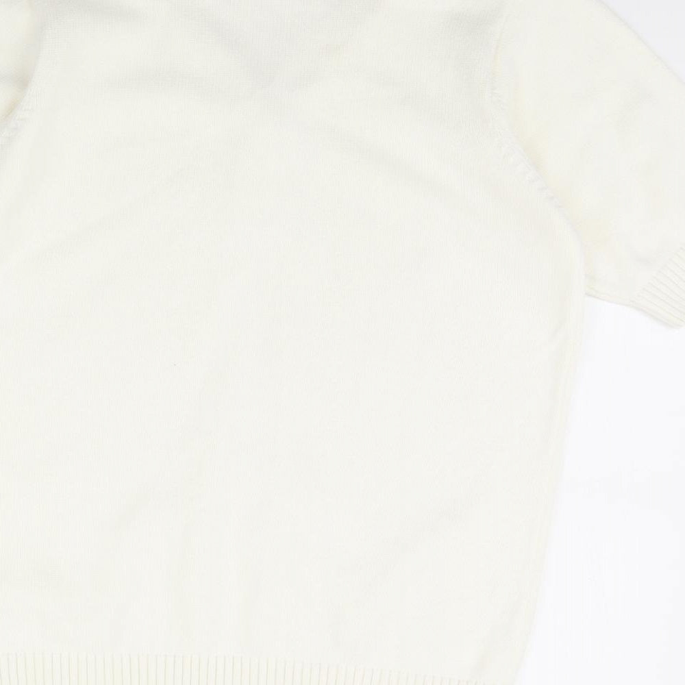 isle Womens Ivory   Pullover Jumper Size L