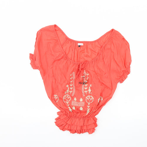River Island Womens Pink   Basic Blouse Size 8