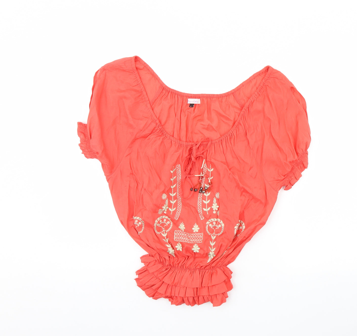 River Island Womens Pink   Basic Blouse Size 8
