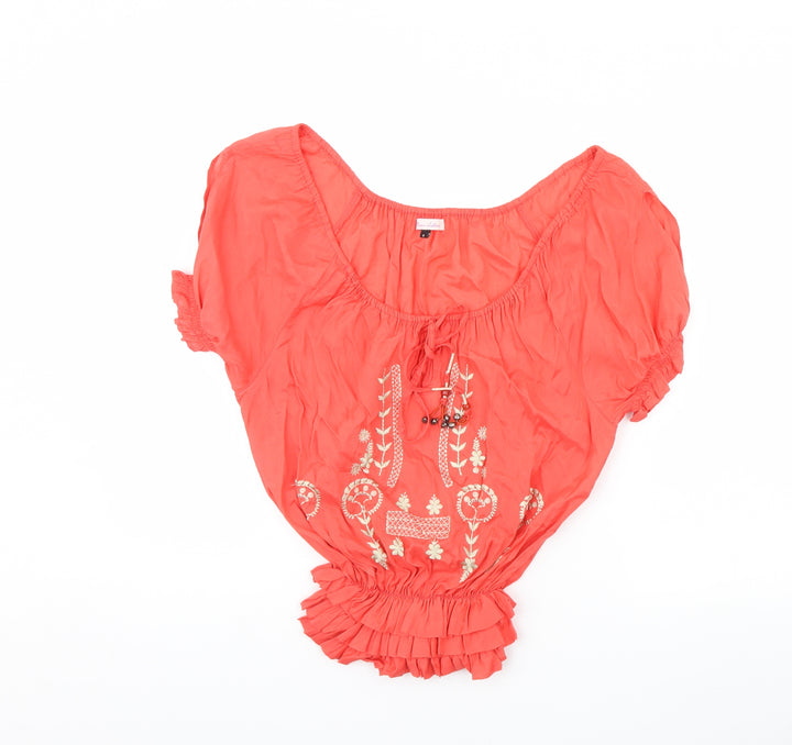 River Island Womens Pink   Basic Blouse Size 8