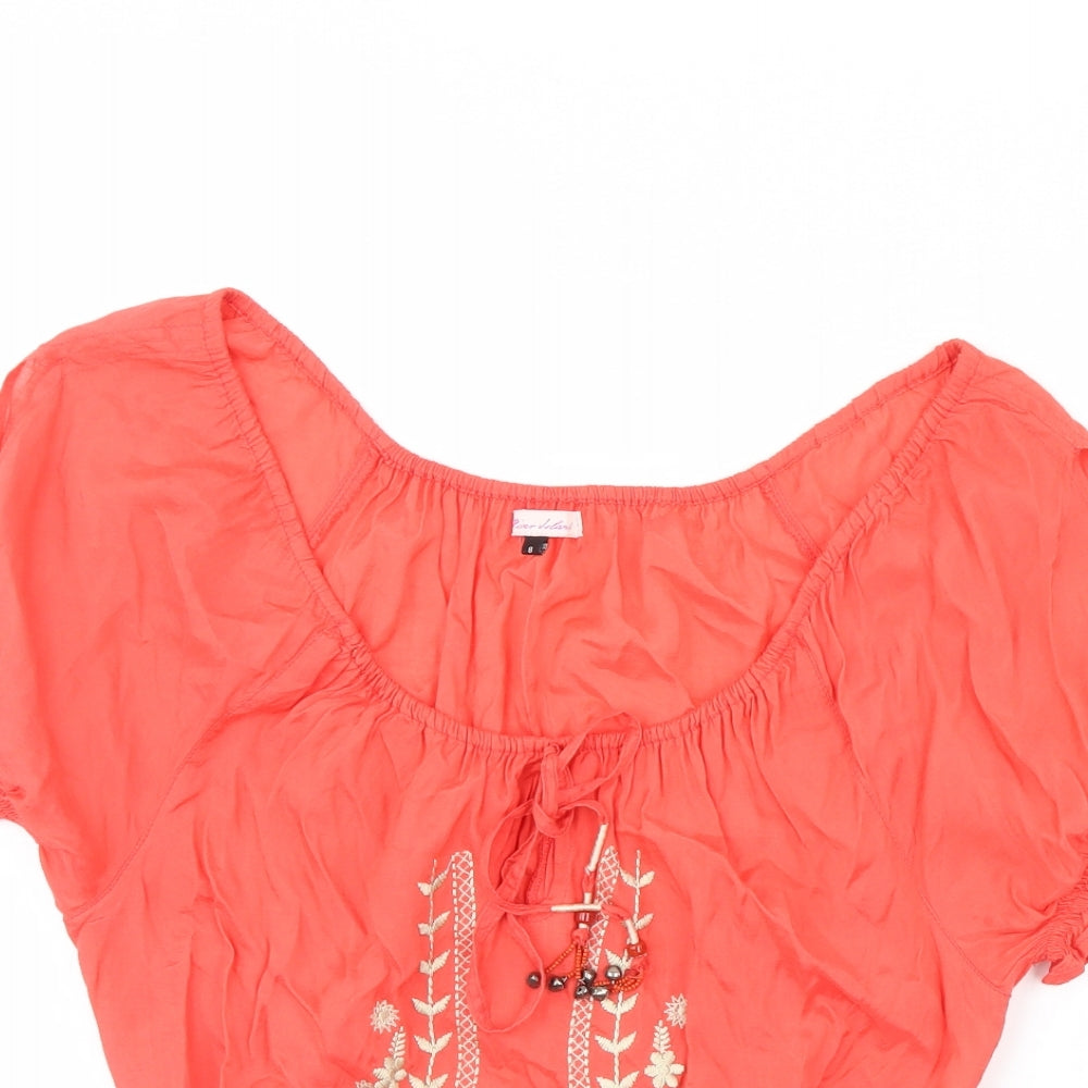 River Island Womens Pink   Basic Blouse Size 8