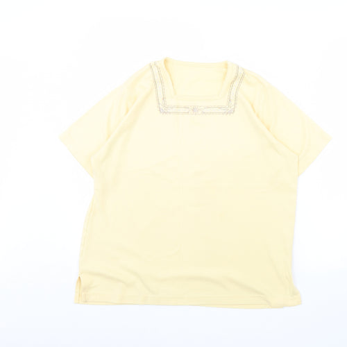 Preworn Womens Yellow   Basic Blouse Size M