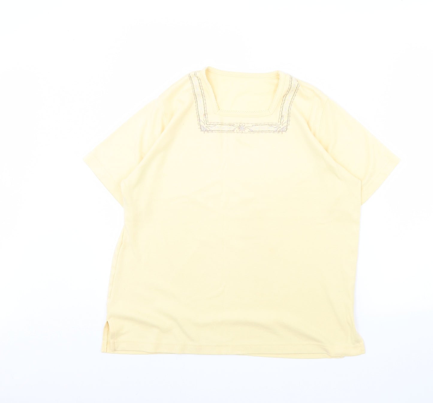 Preworn Womens Yellow   Basic Blouse Size M