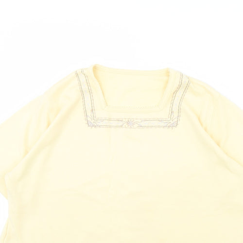 Preworn Womens Yellow   Basic Blouse Size M