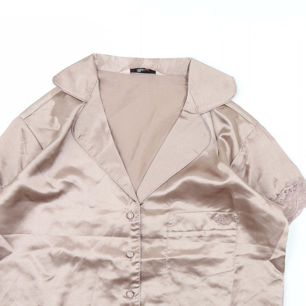 Boux Avenue Womens Brown Solid  Cami Pyjama Top Size 6