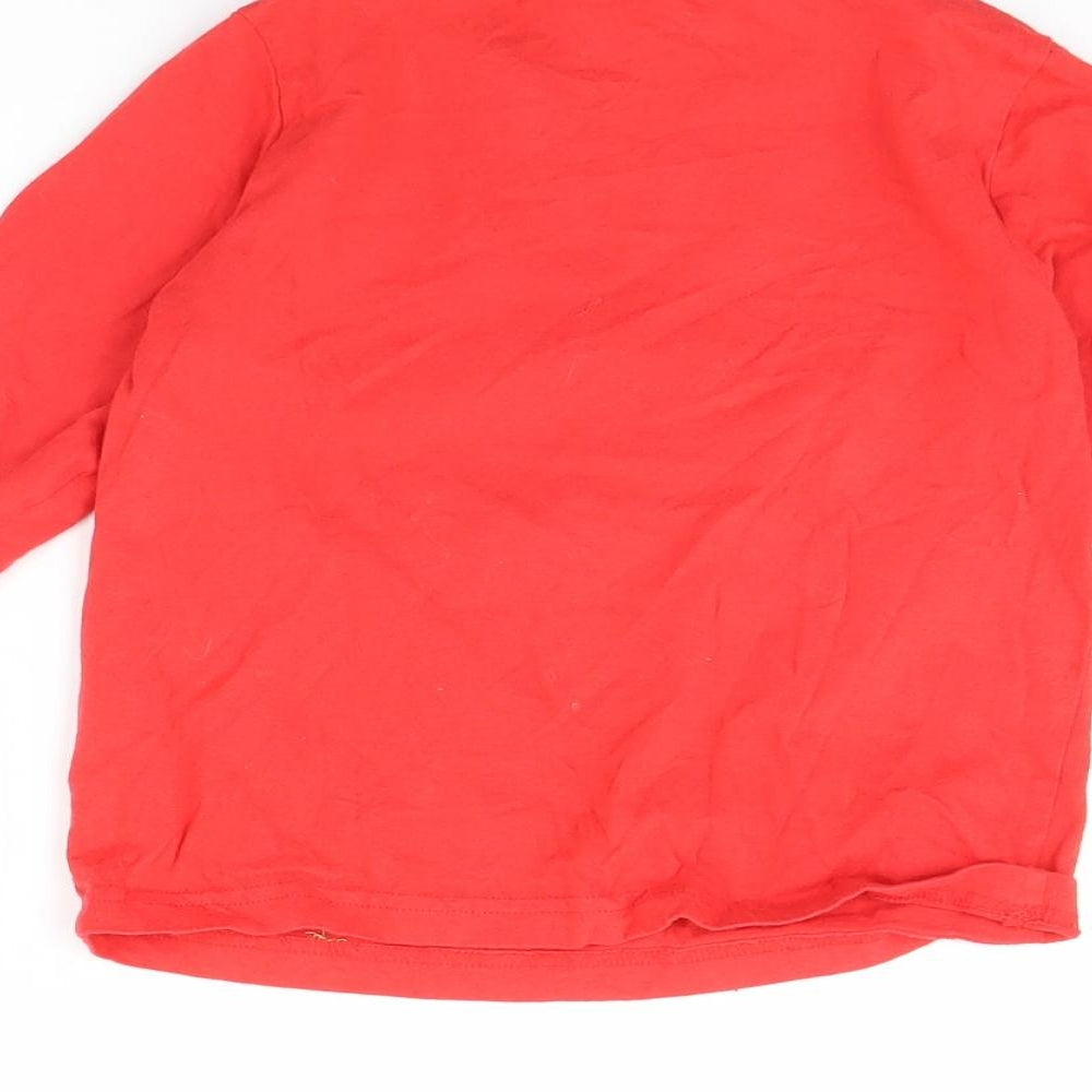 The Grinch Boys Red Solid   Pyjama Top Size 5 Years  - The grinch