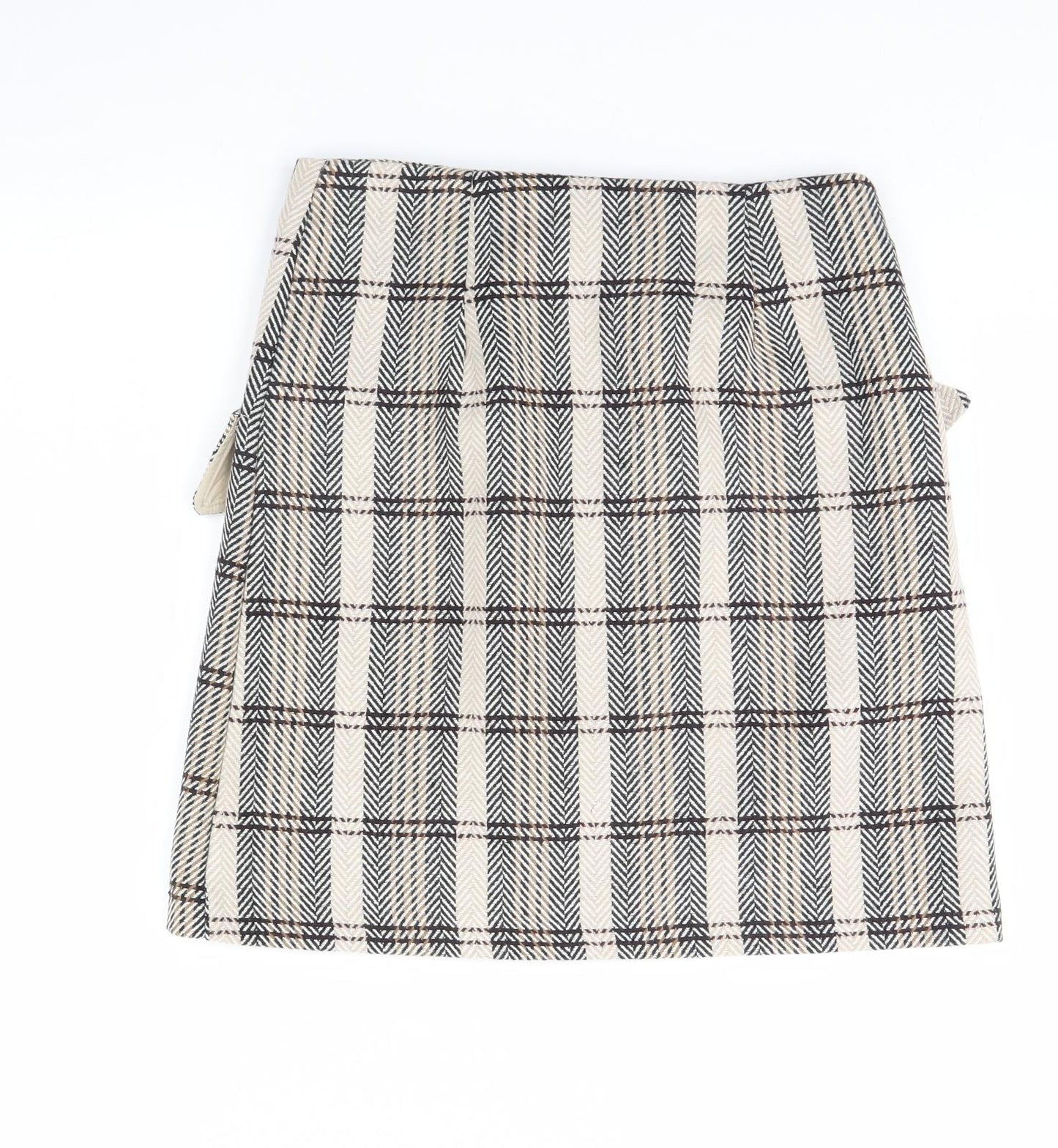 TU Womens Brown Plaid  Mini Skirt Size 8