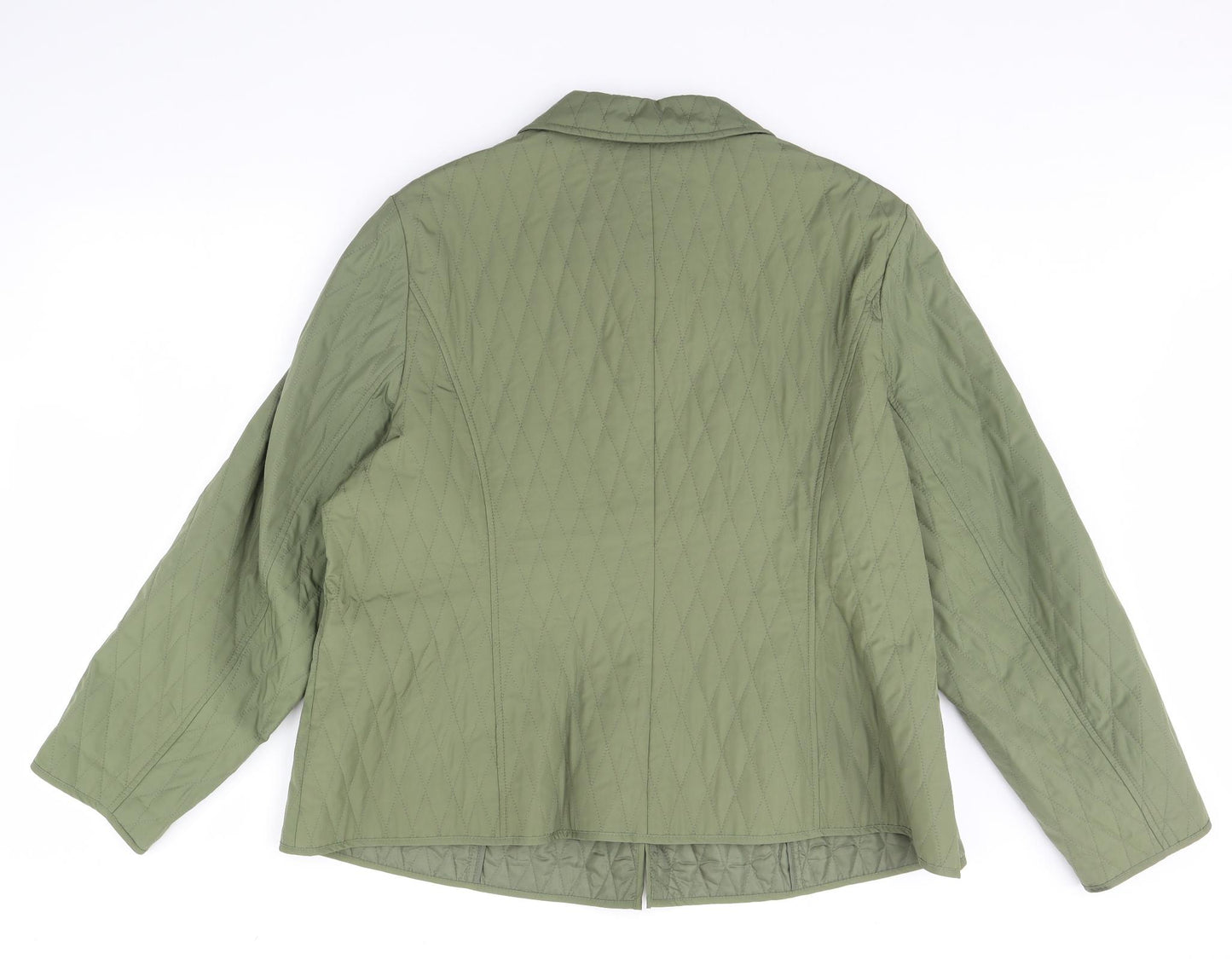 m&s Womens Green   Rain Coat Coat Size 22