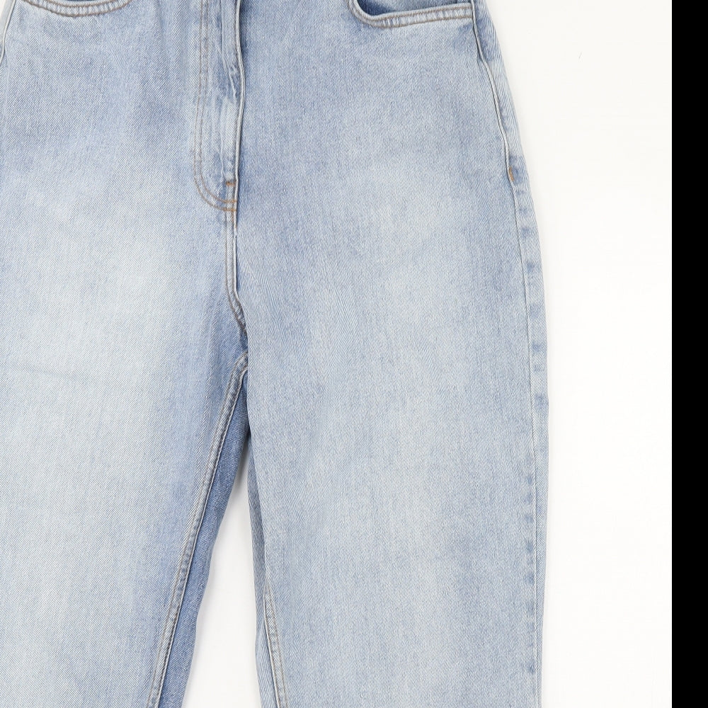 COLLUSION Womens Blue  Denim Straight Jeans Size 32 L30 in