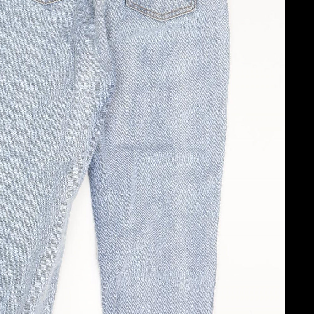 COLLUSION Womens Blue  Denim Straight Jeans Size 32 L30 in