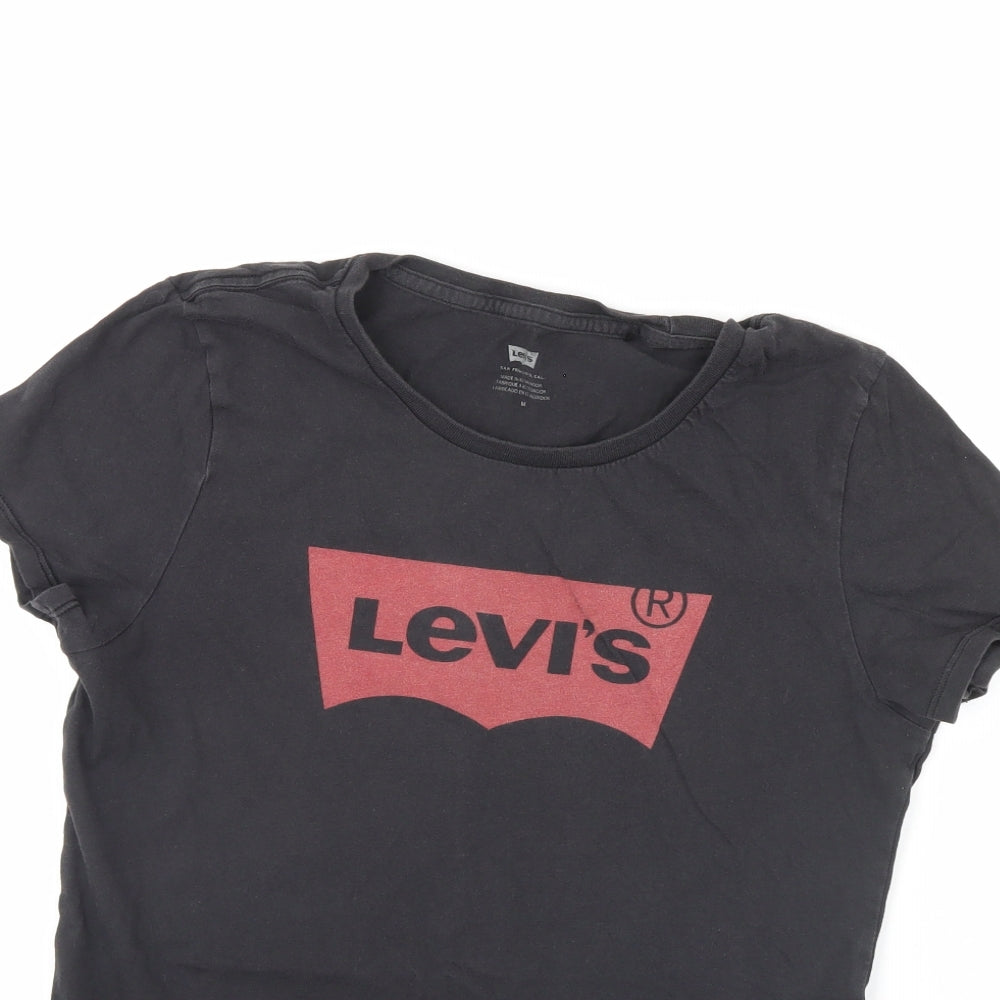 levis Womens Black   Basic T-Shirt Size M