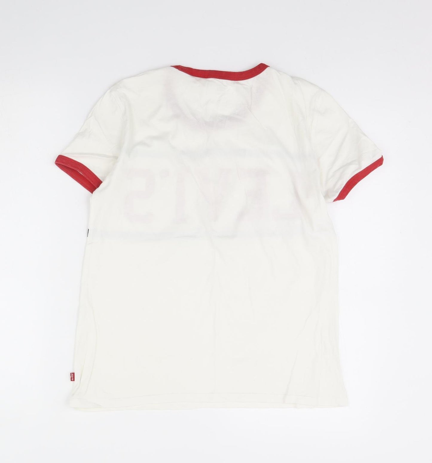 Levis Mens White    T-Shirt Size S