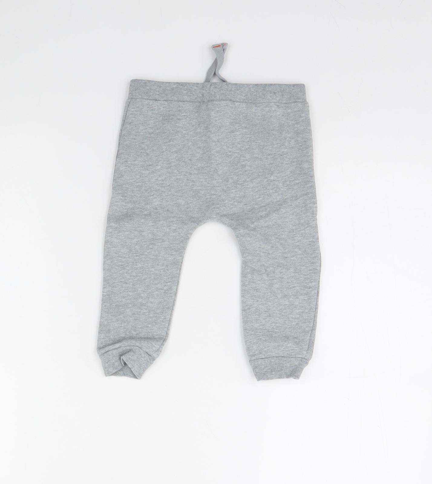 Fred & FLo Baby Grey   Jogger Trousers Size 12 Months