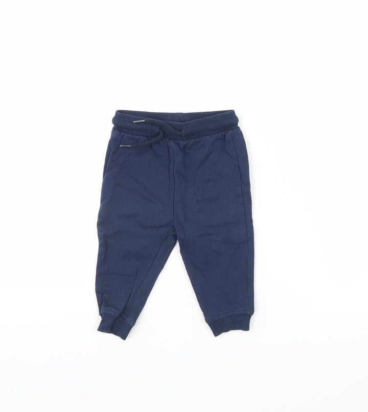 so cute Baby Blue   Jogger Trousers Size 6-9 Months