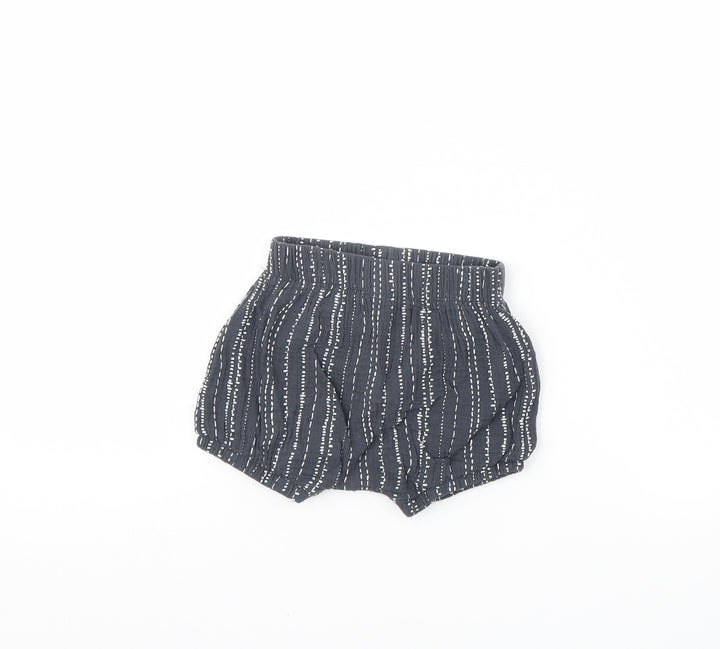 George Baby Grey Striped  Cropped Trousers Size 9 Months