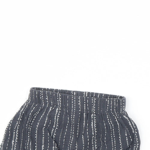 George Baby Grey Striped  Cropped Trousers Size 9 Months