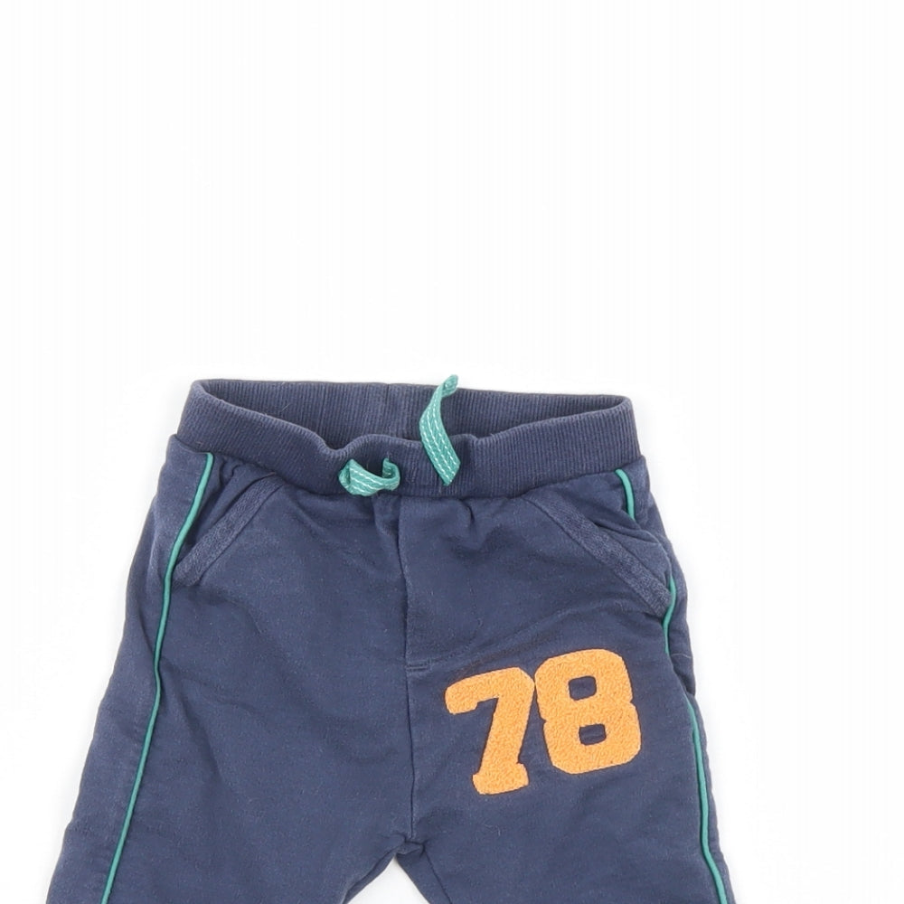 Nutmeg Baby Blue   Jogger Trousers Size 6-9 Months