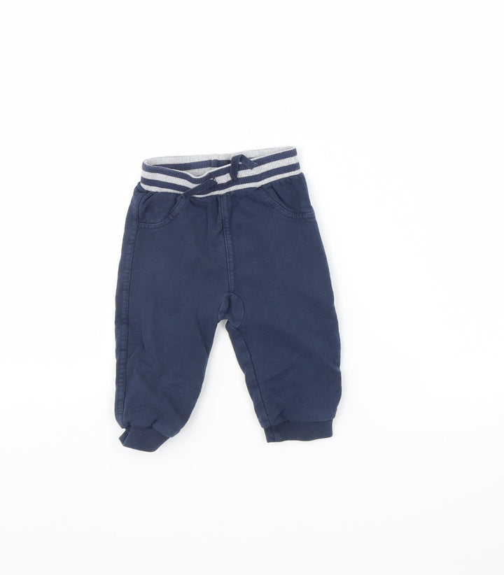 George Baby Blue   Jogger Trousers Size 6-9 Months