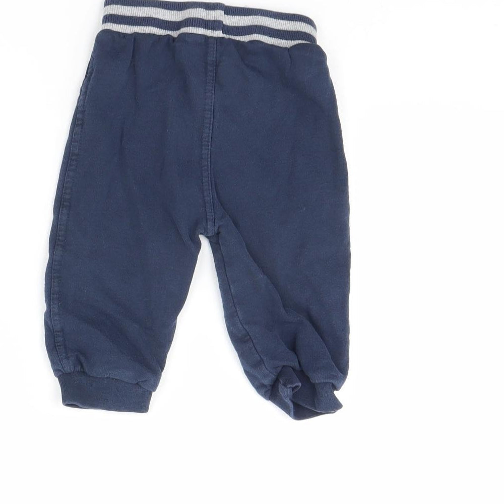 George Baby Blue   Jogger Trousers Size 6-9 Months