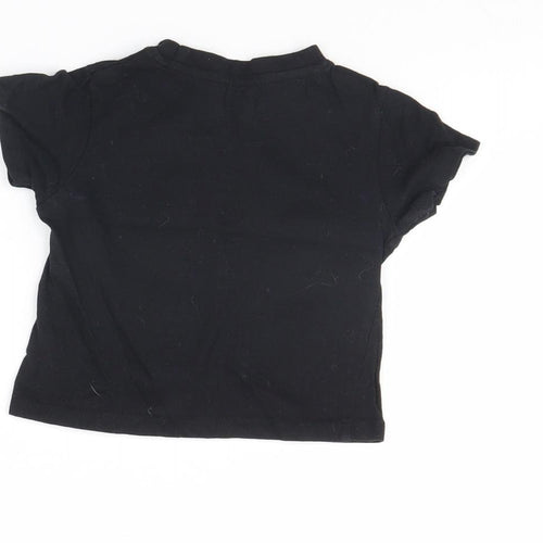 Pep &co Baby Black   Basic T-Shirt Size 9-12 Months