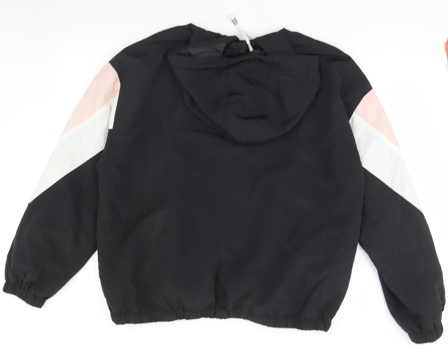 Topshop Womens Black   Rain Coat Coat Size L